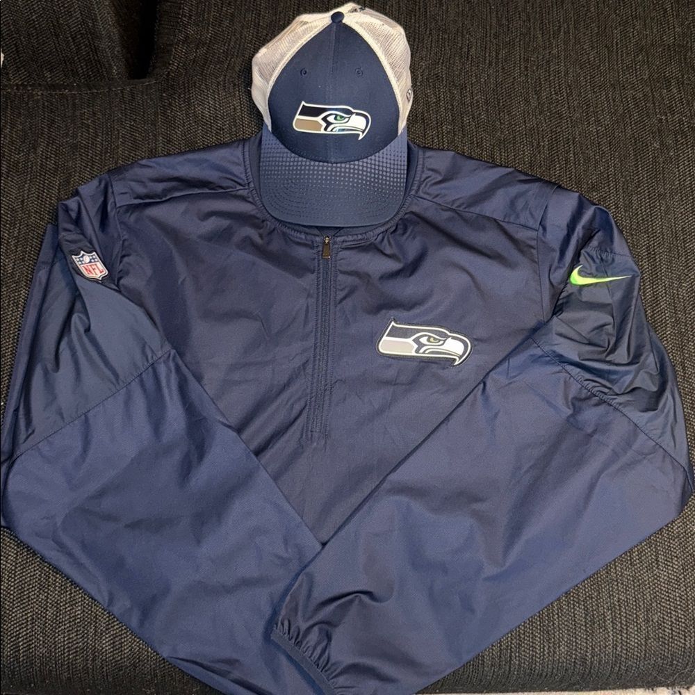 Seattle Seahawks Nike jacket & Hat